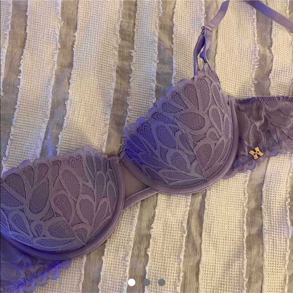 savage x fenty purple lilac balconette scalloped bra